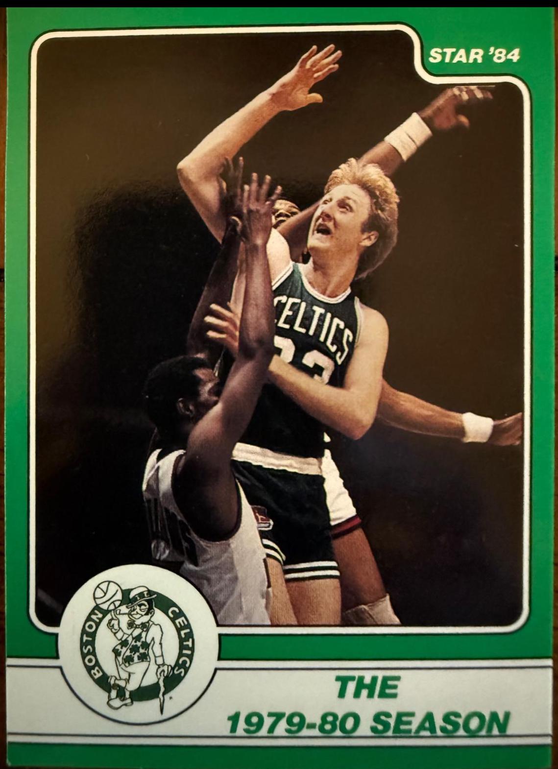 Larry Bird #7 Basketball Cards 1984 Star