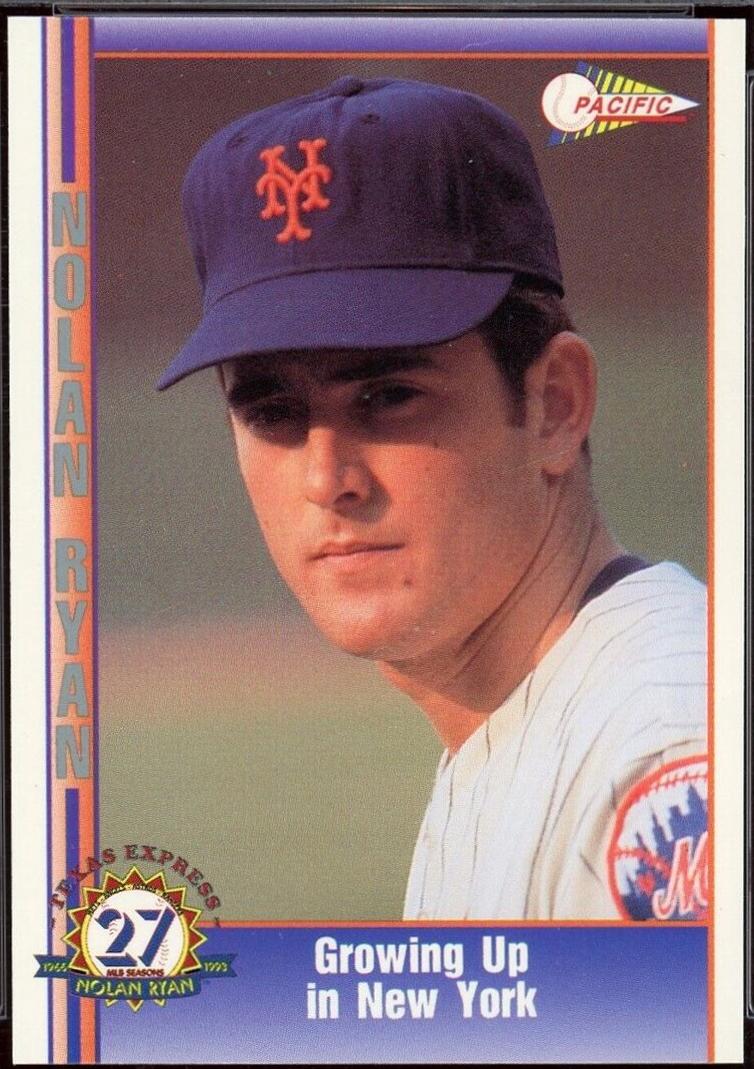 Growing Up in New York #121 Baseball Cards 1993 Pacific Nolan Ryan 27th Season