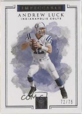 Andrew Luck #7 Football Cards 2017 Panini Impeccable
