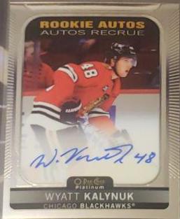 Wyatt Kalynuk #R-WK 2021 O Pee Chee Rookie Autographs Hockey