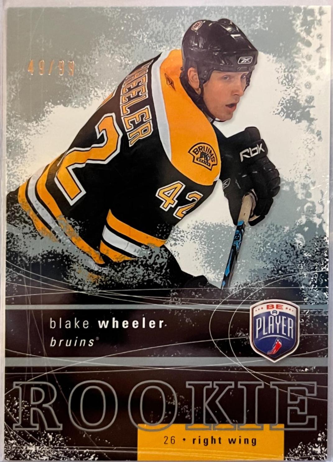 Blake Wheeler #RR-310 Hockey Cards 2007 Upper Deck Be A Player