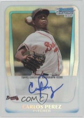 Carlos Perez [Orange Refractor Autograph] #BCP108