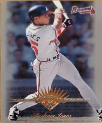 Andruw Jones #168 Baseball Cards 1997 Leaf Fractal Matrix