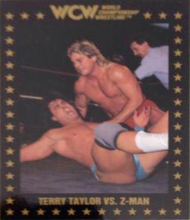 Terry Taylor vs. Z Man #44 Wrestling Cards 1991 Championship Marketing WCW