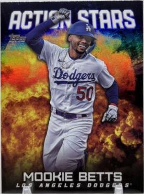 Mookie Betts #AS-23 Baseball Cards 2023 Topps Update Action Stars