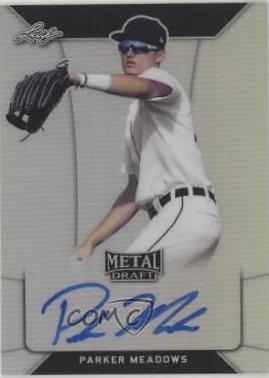 Parker Meadows #BA-PM1 2018 Leaf Metal Draft Autograph Baseball