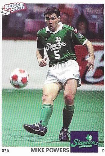 Mike Powers #30 Soccer Cards 1991 Soccer Shots MSL