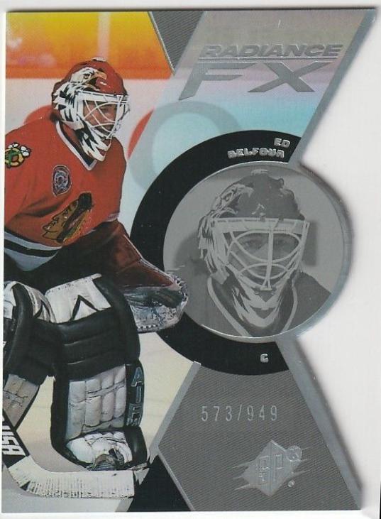 Ed Belfour #RFX-11 Hockey Cards 2023 SPx Radiance FX