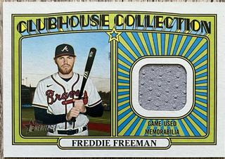 Freddie Freeman Clubhouse Collection Relics