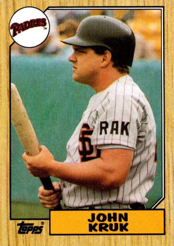 John Kruk #123 Baseball Cards 1987 Topps