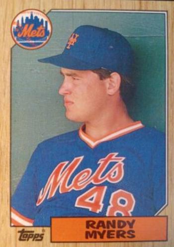 Randy Myers #213 Baseball Cards 1987 Topps