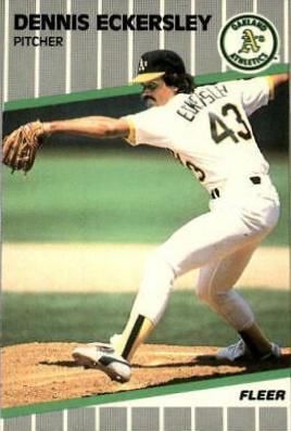 Dennis Eckersley #7 Baseball Cards 1989 Fleer