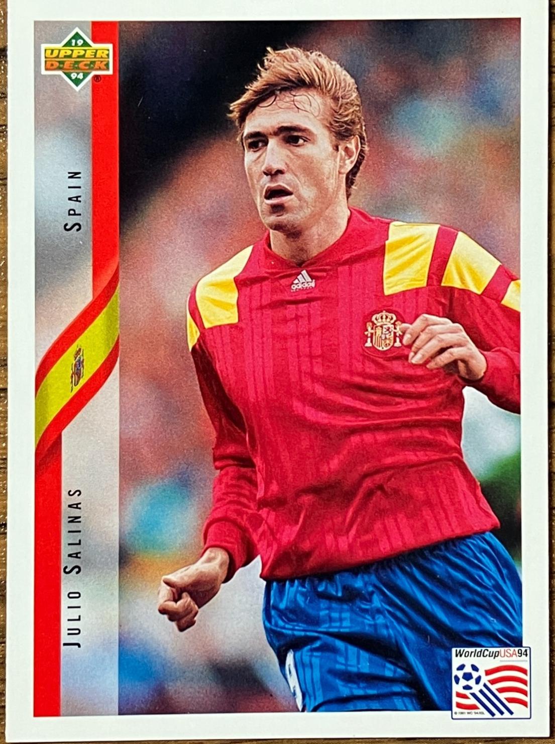 Julio Salinas #189 1994 Upper Deck World Cup Soccer