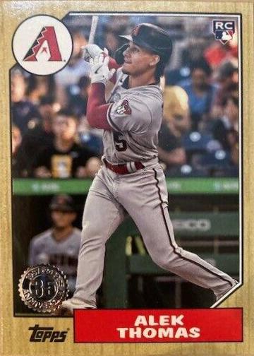 Alek Thomas #87TBU-14 Baseball Cards 2022 Topps Update 1987