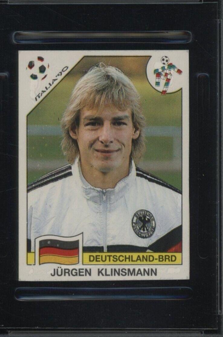 Jurgen Klinsmann #265 Soccer Cards 1990 Panini FIFA World Cup Italia