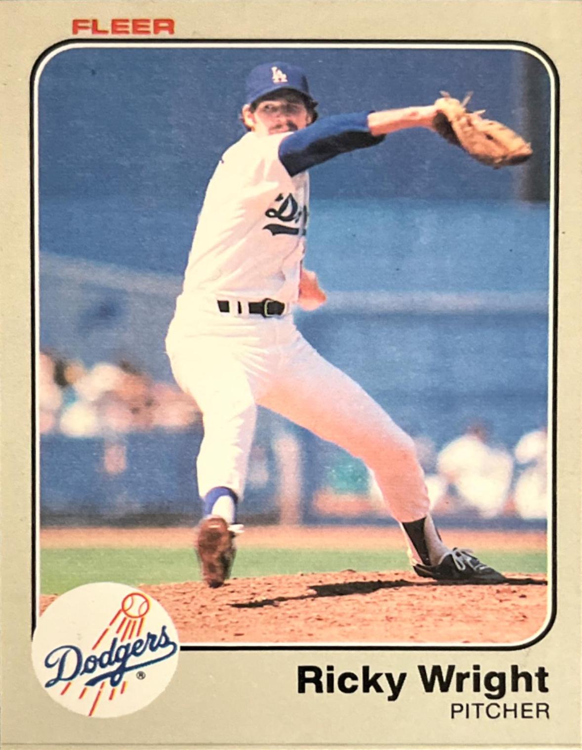 Ricky Wright #226 Baseball Cards 1983 Fleer