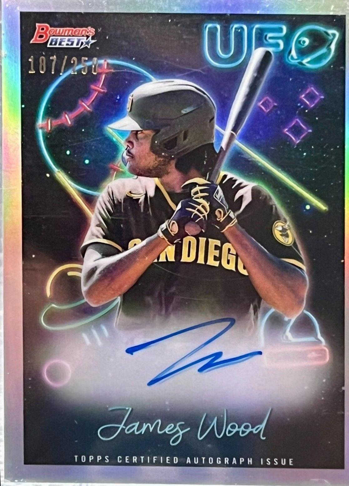 James Wood #UFOA-JW Baseball Cards 2022 Bowman's Best UFO Autographs