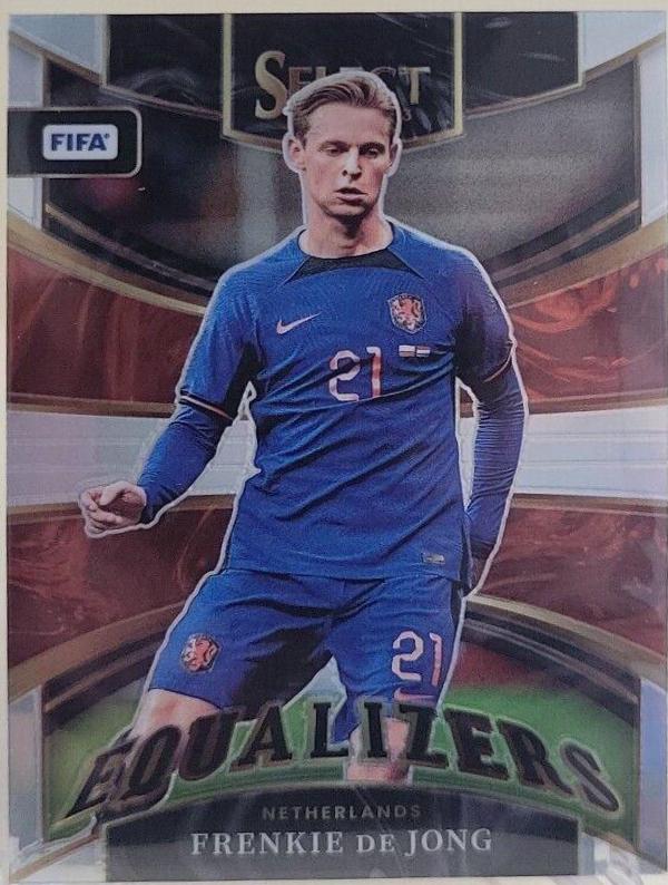 Frenkie de Jong #24 Soccer Cards 2022 Panini Select FIFA Equalizers