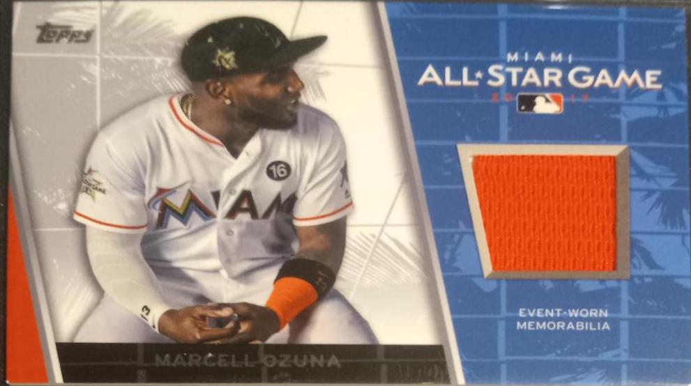 Marcell Ozuna #ASR-MO Baseball Cards 2017 Topps Update All Star Stitches Relic