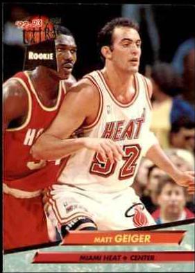 Matt Geiger #291 Basketball Cards 1992 Ultra