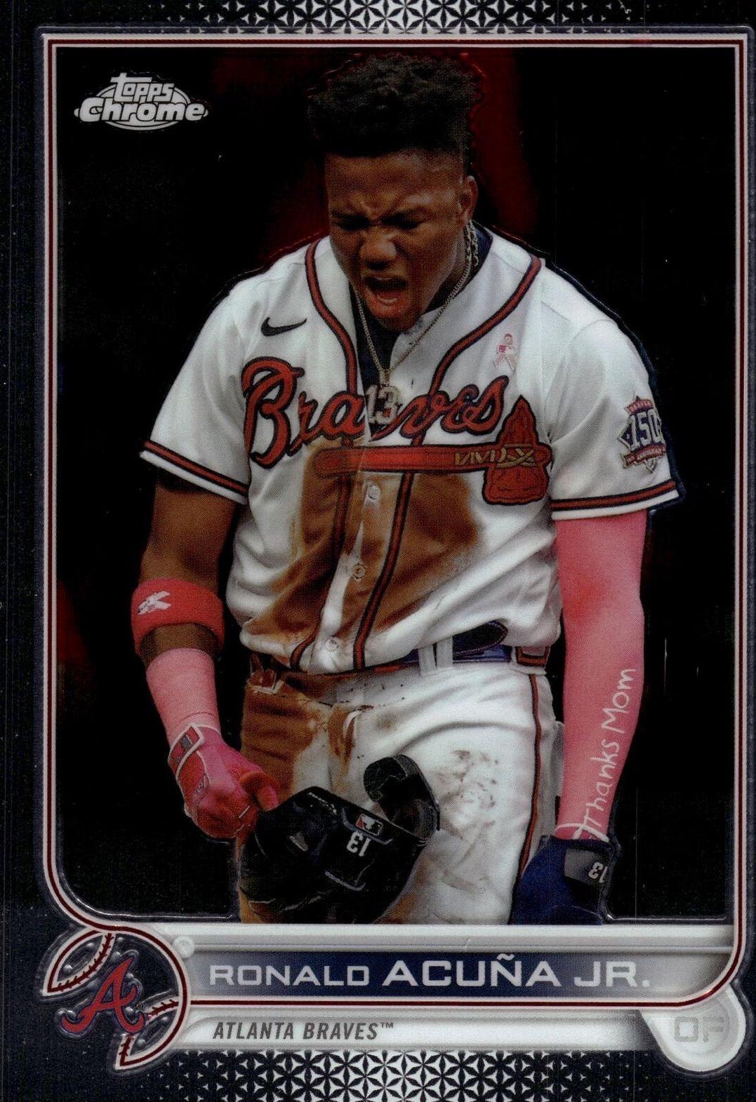 Ronald Acuna Jr. #165 Baseball Cards 2022 Topps Chrome
