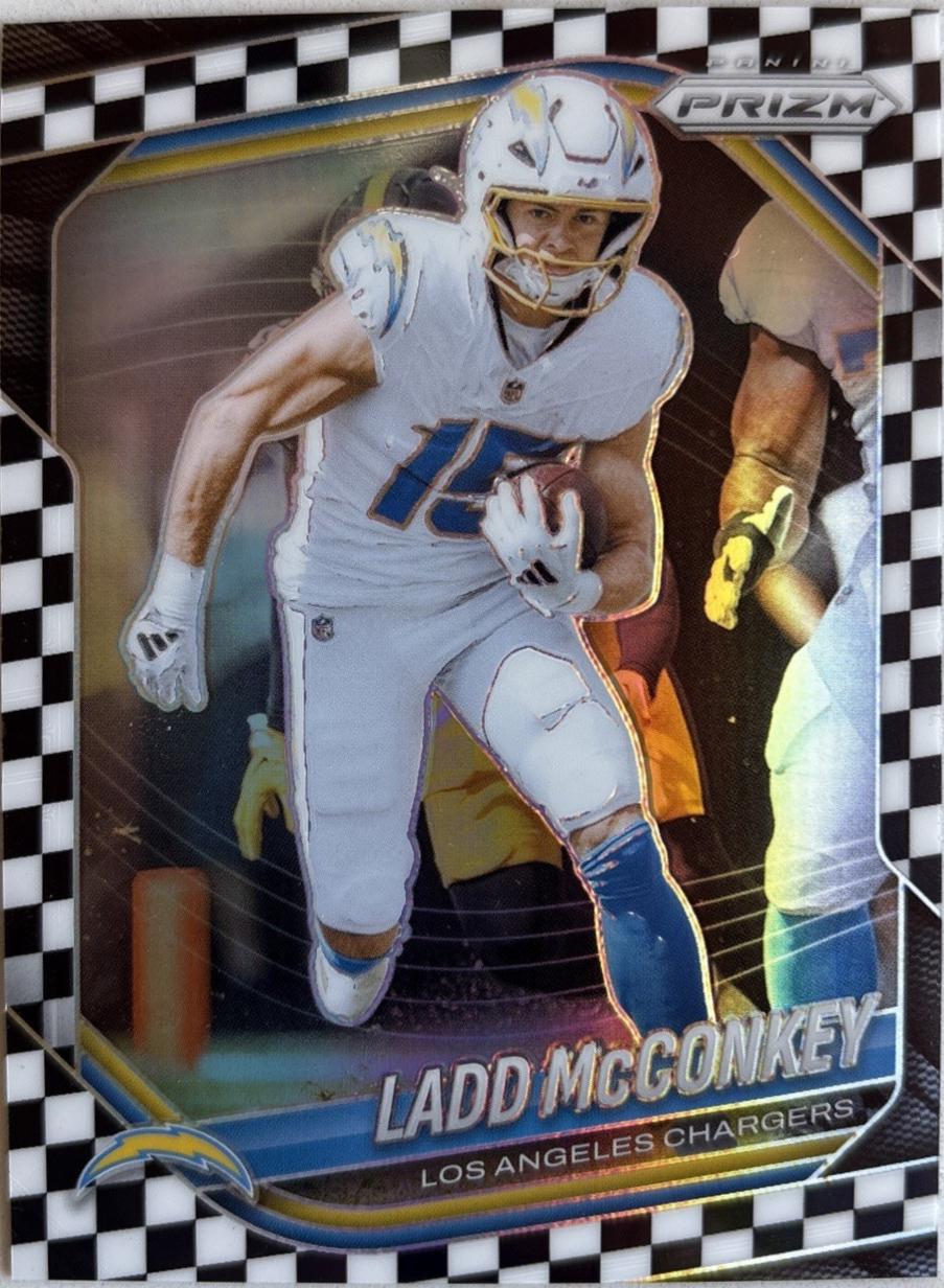 Ladd McConkey [Black White Checker] #18