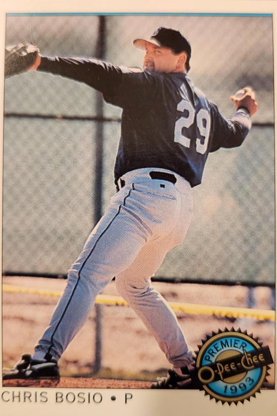 Chris Bosio #3 Baseball Cards 1993 O Pee Chee Premier