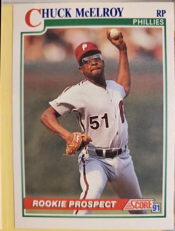 Chuck McElroy #374 Baseball Cards 1991 Score