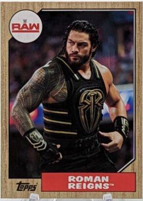 Roman Reigns #30 Wrestling Cards 2017 Topps WWE Heritage