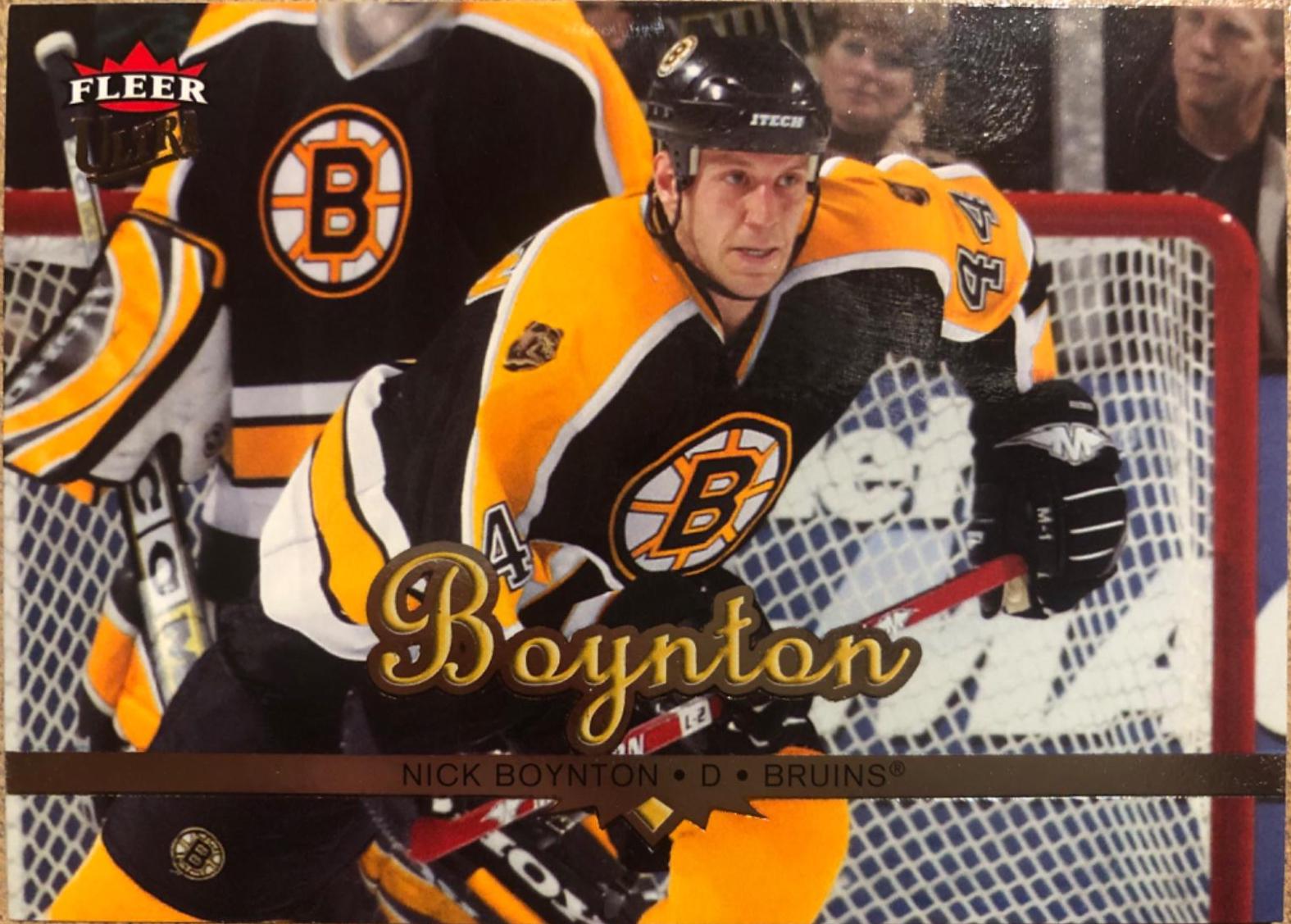 Nick Boynton #20 Hockey Cards 2005 Ultra