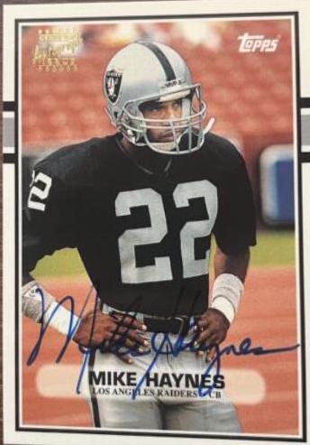 Mike Haynes #1 Football Cards 1997 Topps Hall of Fame Autograph