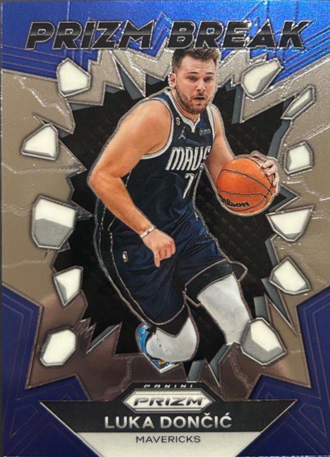 Luka Doncic #4 Basketball Cards 2023 Panini Prizm Prizm Break
