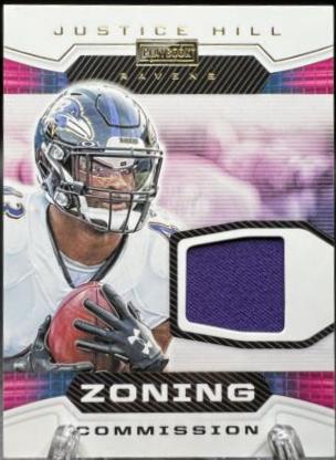JUSTICE HILL #ZC-2 Football Cards 2020 Panini Playbook Zoning Commission