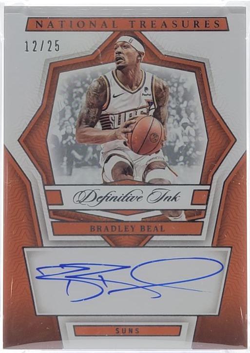Bradley Beal #DI-BDB Basketball Cards 2023 Panini National Treasures Definitive Ink