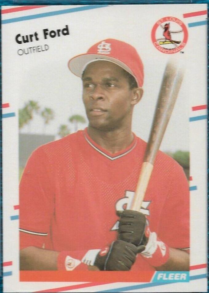 Curt Ford #32 Baseball Cards 1988 Fleer Glossy
