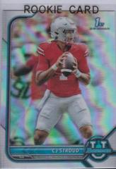 CJ Stroud [Refractor] #3 Football Cards 2021 Bowman University Prices