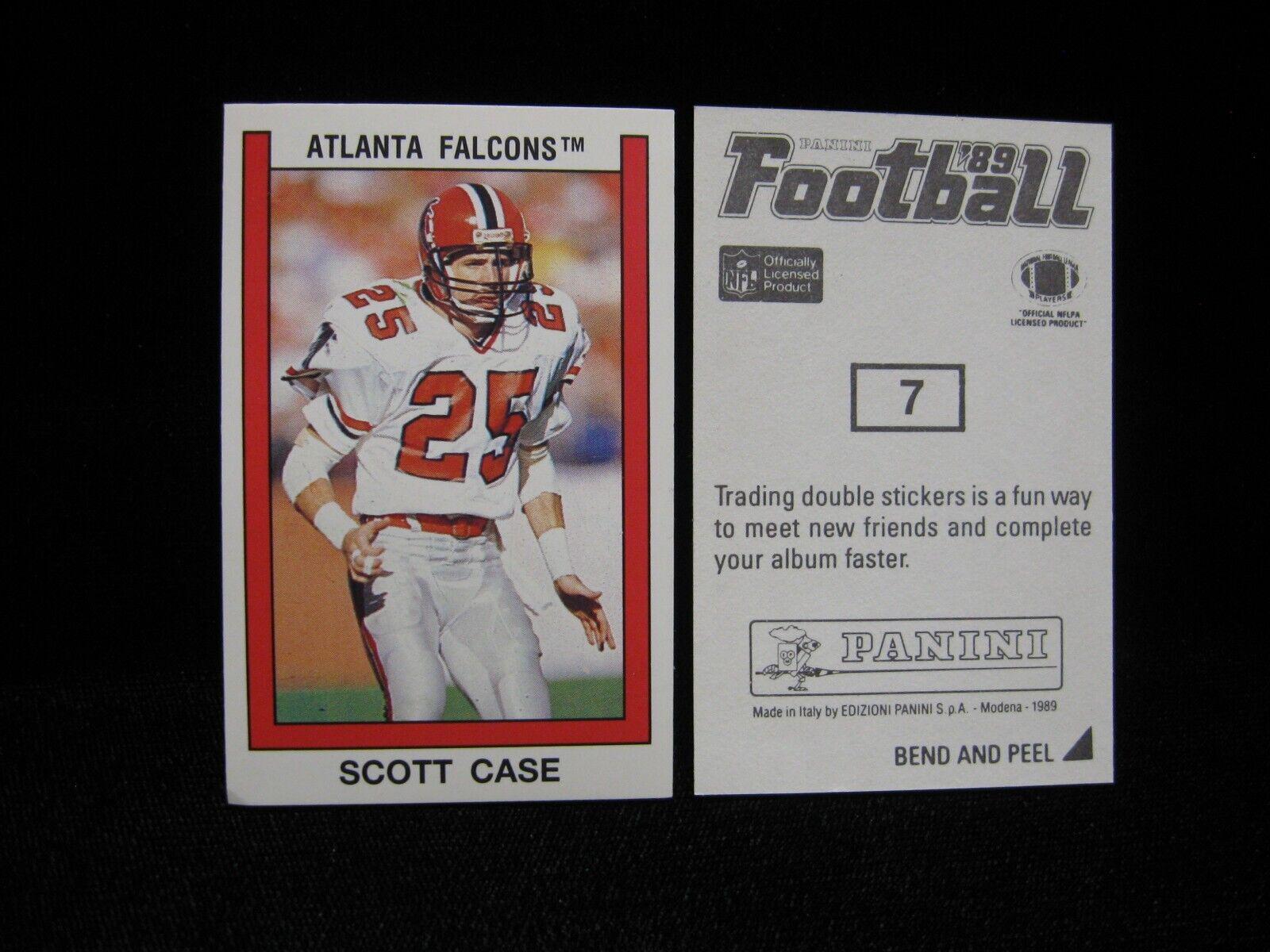 Scott Case #7 Football Cards 1989 Panini Sticker