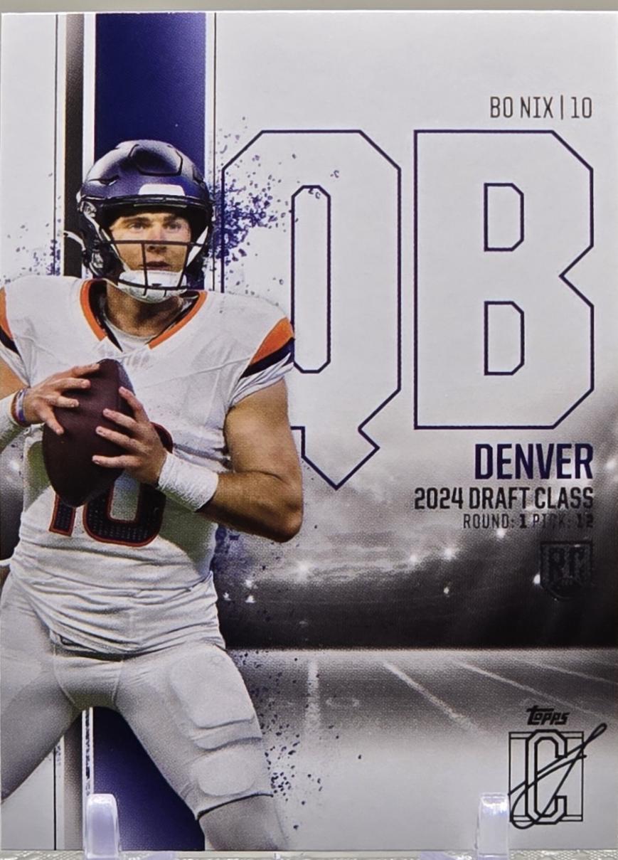 Bo Nix #100 Football Cards 2024 Topps Signature Class
