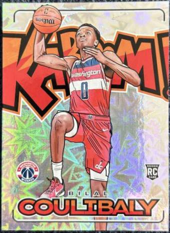 Bilal Coulibaly #15 Basketball Cards 2023 Panini Crown Royale Kaboom