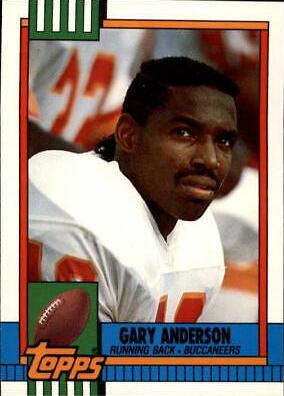 Gary Anderson #12T Football Cards 1990 Topps Traded