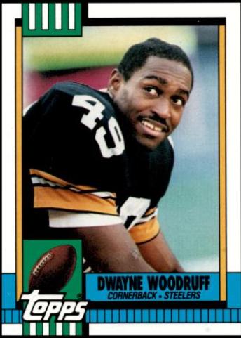 Dwayne Woodruff #189 Football Cards 1990 Topps