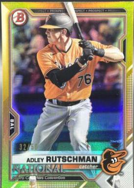 Adley Rutschman #35 Baseball Cards 2021 Topps Nscc Bowman National Convention