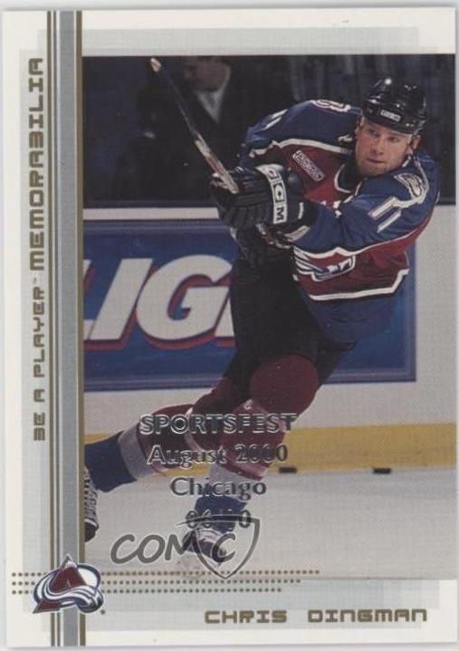 Chris Dingman #277 2000 Be A Player Memorabilia Hockey