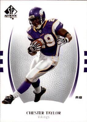 Chester Taylor #22 Football Cards 2007 SP Authentic