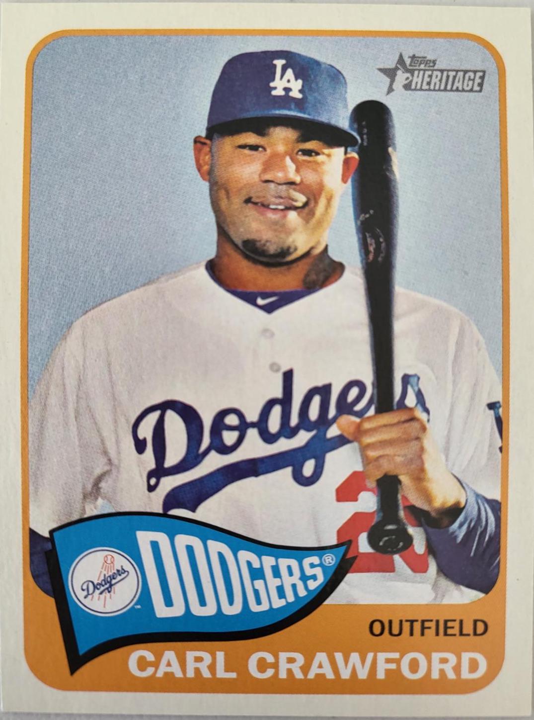Carl Crawford #40 Baseball Cards 2014 Topps Heritage