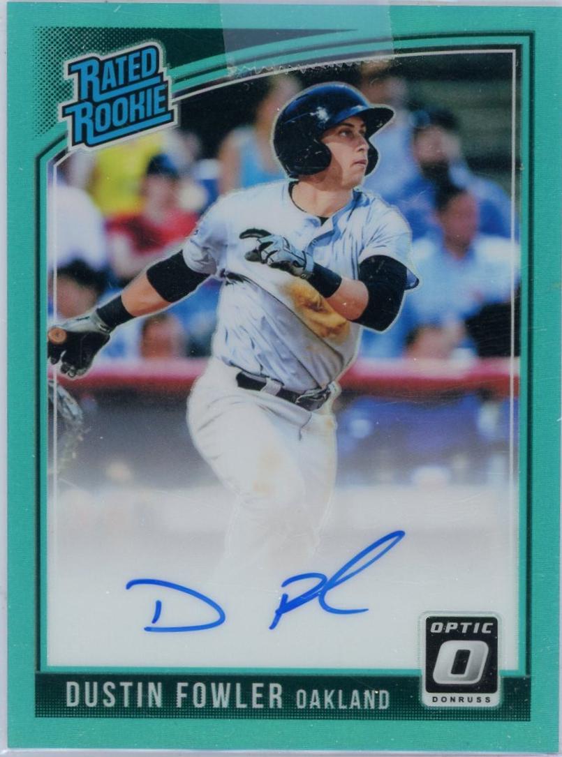 Dustin Fowler [Aqua] #RRS-DF Prices | 2018 Panini Donruss Optic Rated ...