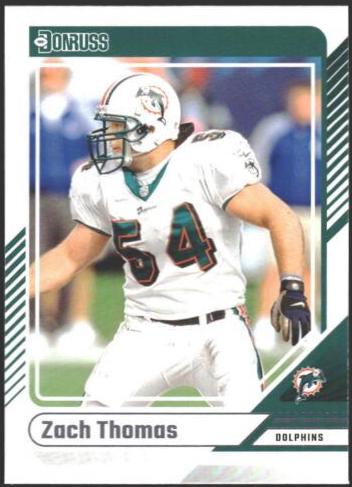 Zach Thomas #234 Football Cards 2024 Panini Donruss