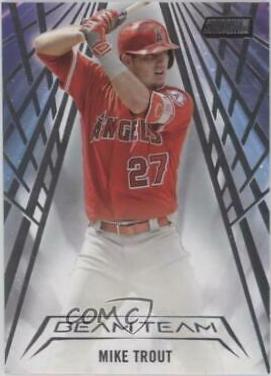 Mike Trout #BT-MT Baseball Cards 2018 Stadium Club Beam Team