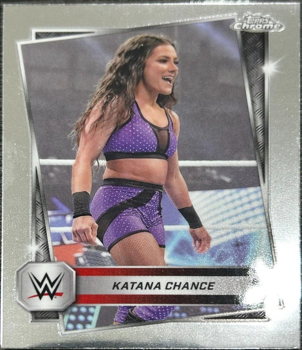 Katana Chance #199 Wrestling Cards 2025 Topps Chrome WWE