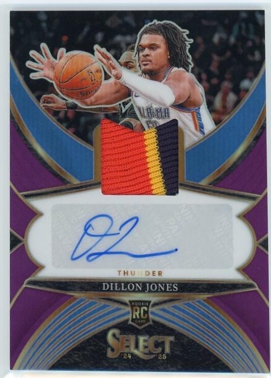 Dillon Jones #7 2024 Panini Select Rookie Signature Basketball